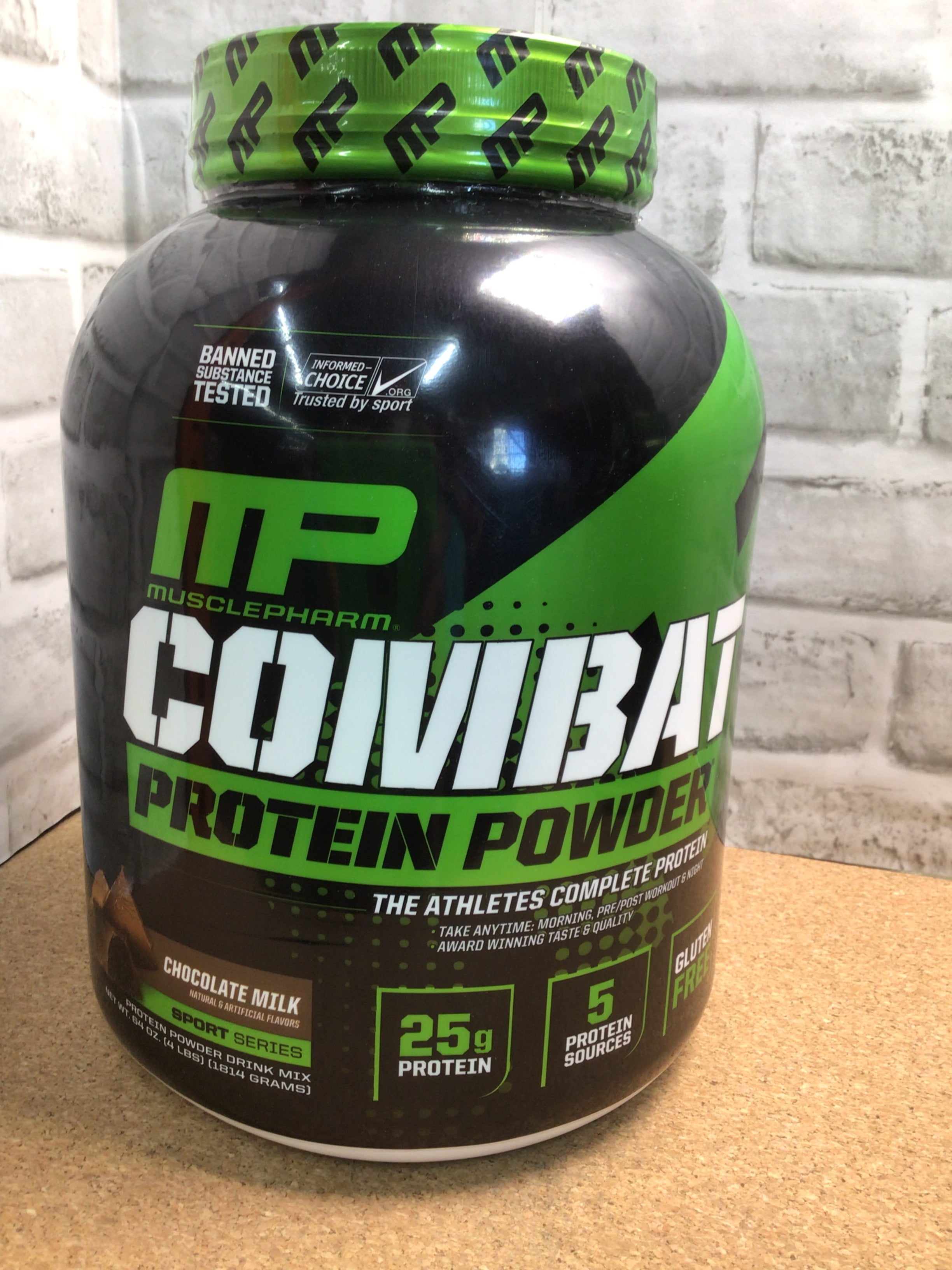 MusclePharm Combat Protein Powder, 5 Protein Blend, Chocolate Milk,52 Servings (7936406651118)